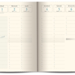 21x27 Agenda Bureau Semainier 2 Color36