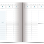 21x27 Agenda Bureau Semainier 3 Color36