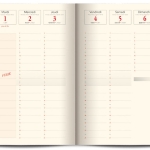 21x27 Agenda Bureau Semainier 4 Color36